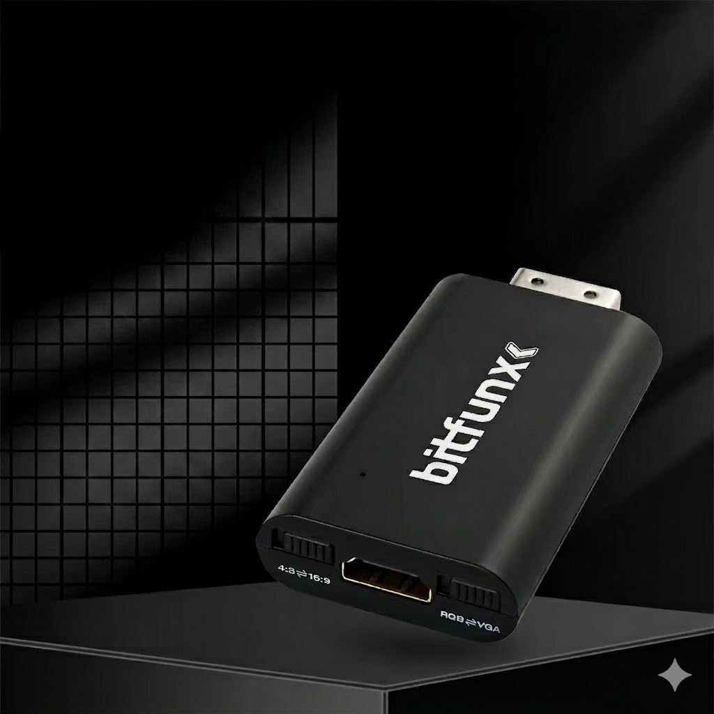 Amazon | Bitfunx RGBS VGA - HDMI 互換 アダプター DC - HDTV